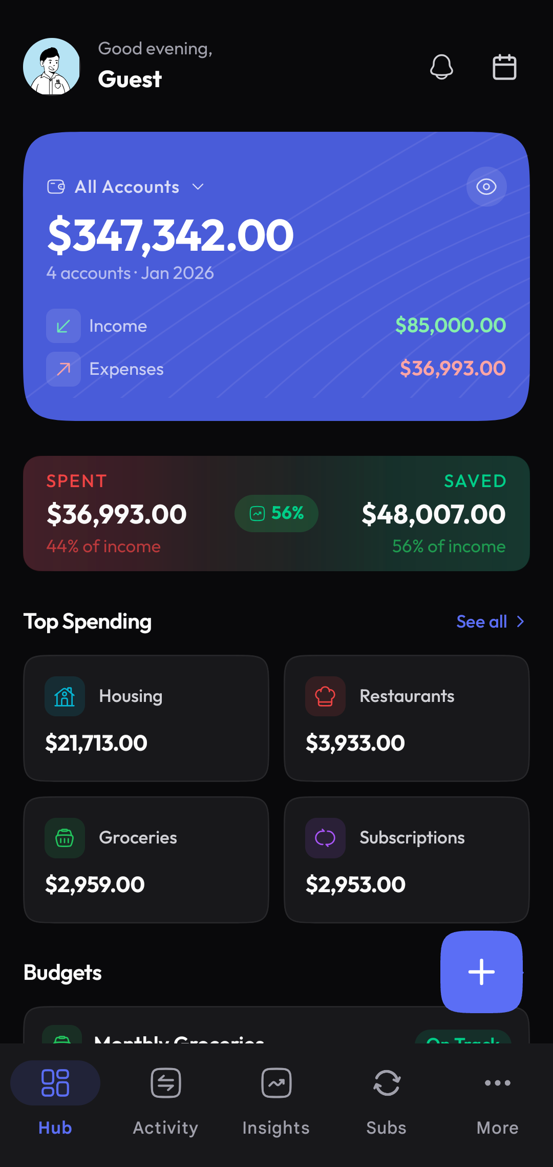 Kakeibo App Interface